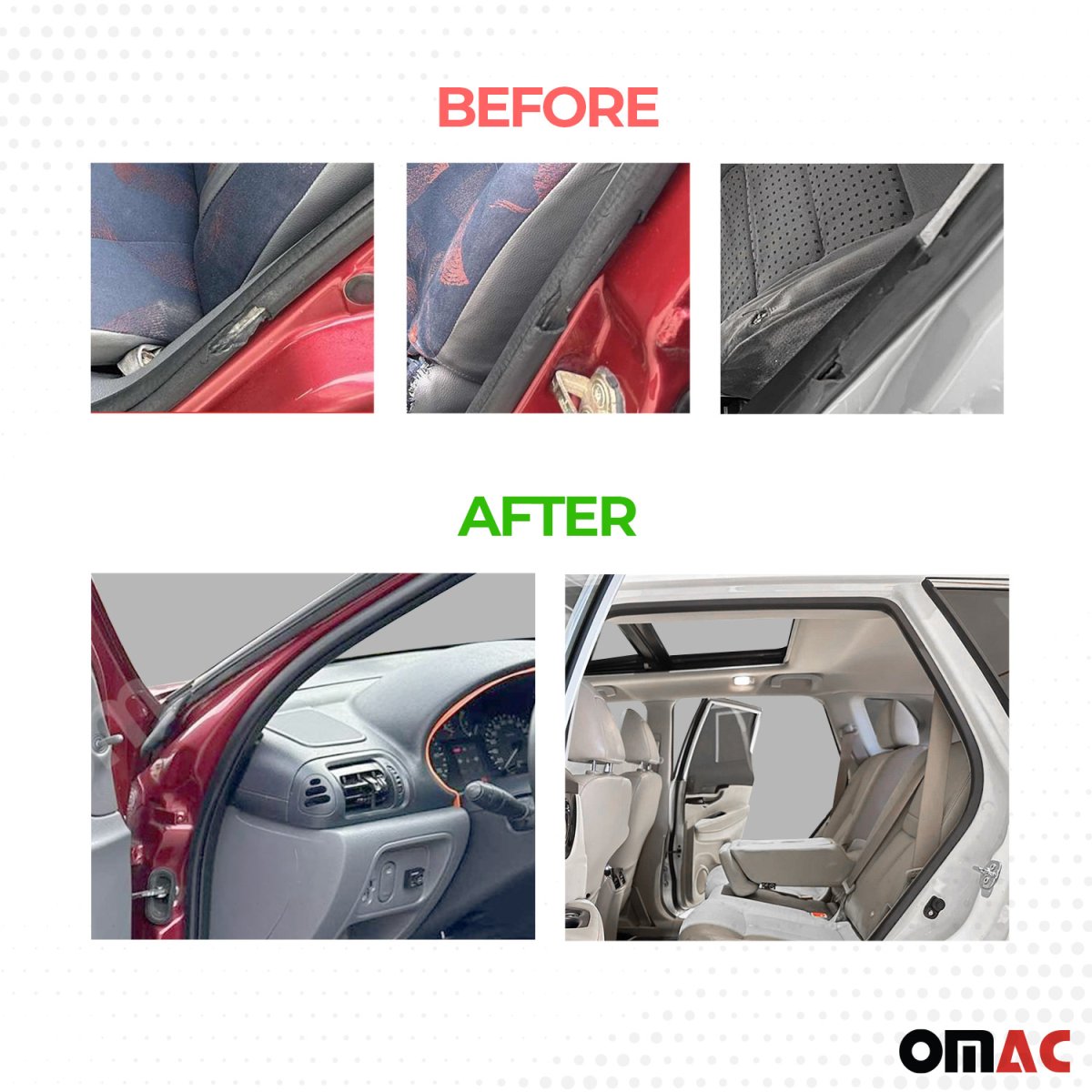 Kia Sorento Door Rubber Seal - Omac - 400 cm - '03-'09